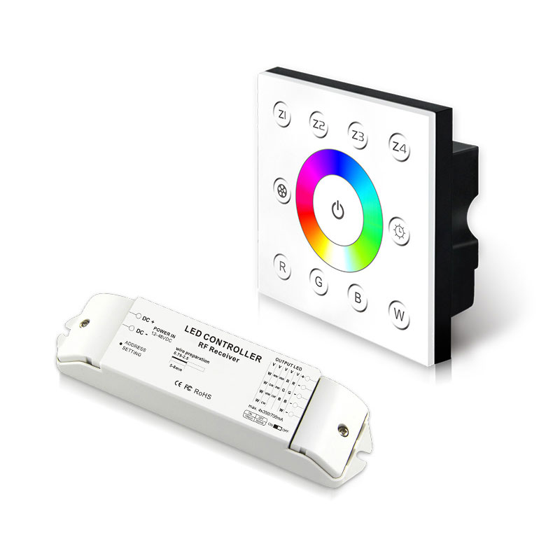 AC85V-265V Wireless Multi-Zone CC RGBW Panel P8X+R4-CC-2.4G AC85V-265V Wireless Multi-Zone CC RGBW Panel P8X+R4-CC-2.4G